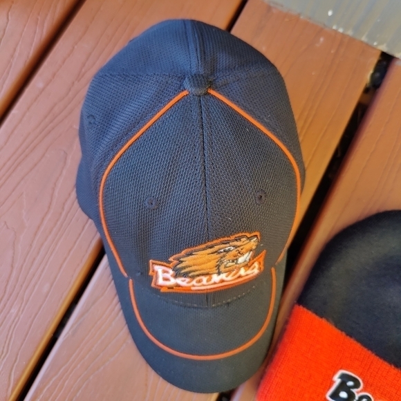 Nike OSU Beavers Hat Cap & Beanie Oregon State University Hats Orange Black - Picture 3 of 9